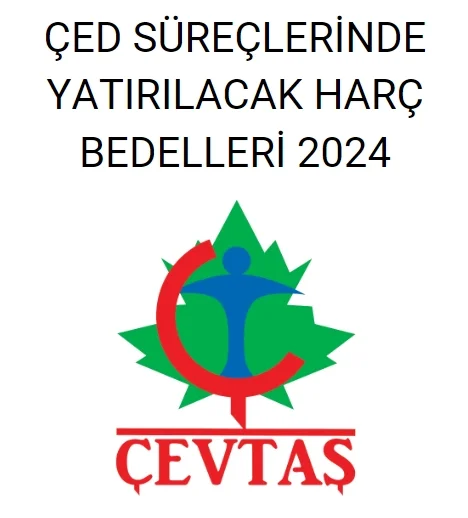 ÇED harç bedelleri 2024